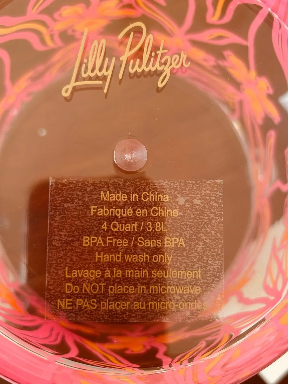 Lilly Pulitzer Lovely Long Stems Bottle Chiller Ice Bucket NIB GWP